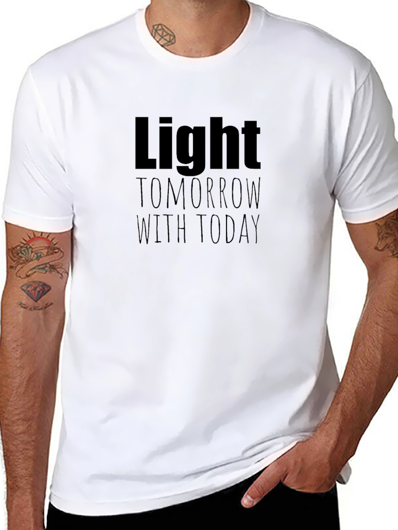 Light Tomorrow With Today Black T-Shirt
