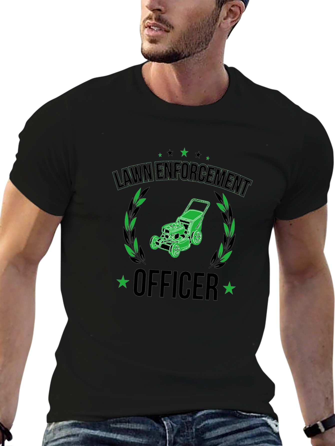 Lawn Enforcement Officer Graphic T-Shirt