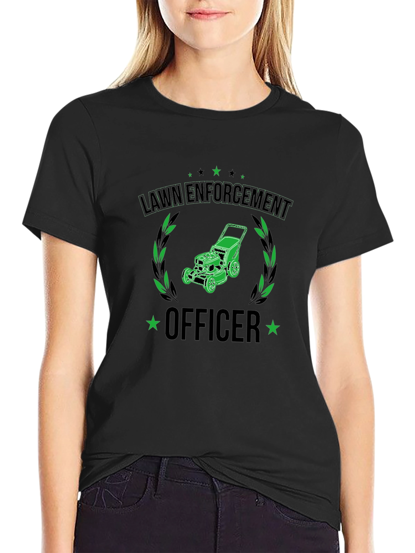 Lawn Enforcement Officer Graphic T-Shirt
