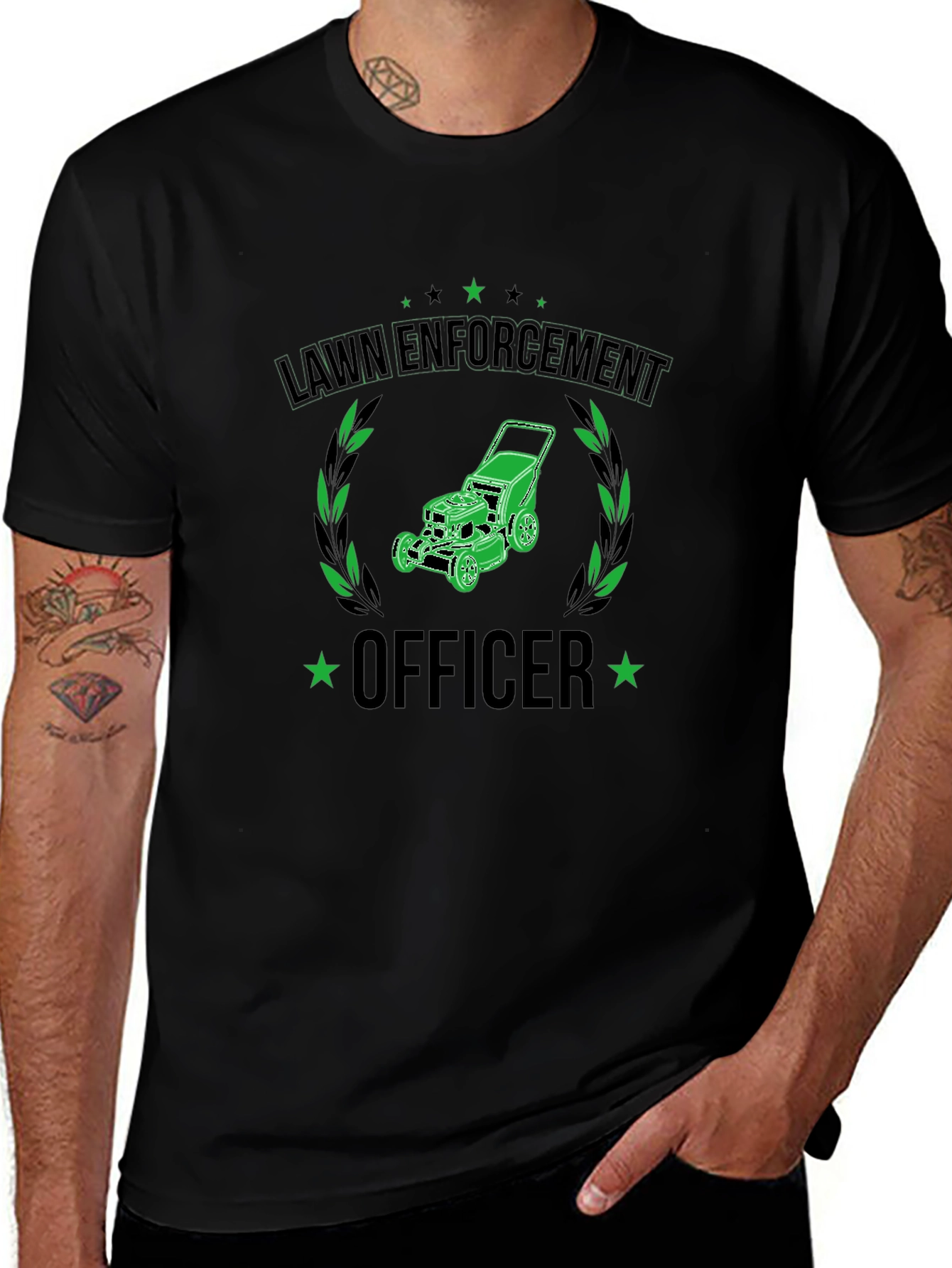 Lawn Enforcement Officer Graphic T-Shirt