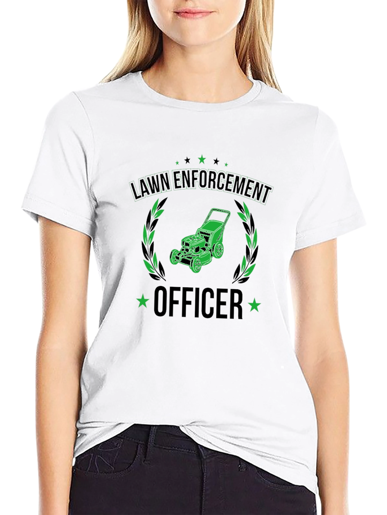 Lawn Enforcement Officer Graphic T-Shirt