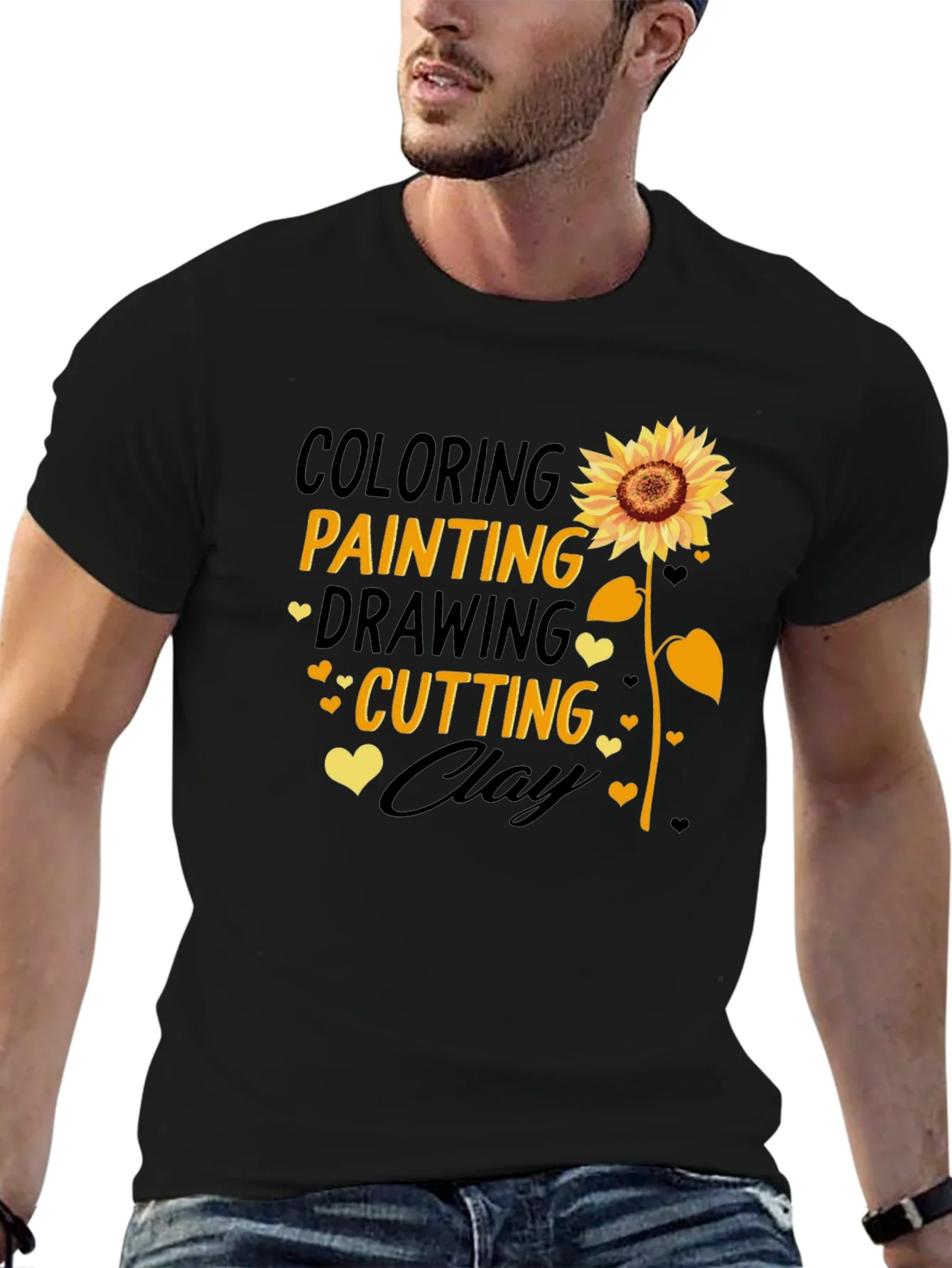 Creative Arts Sunflower Tee: Coloring Painting Drawing Cutting Clay