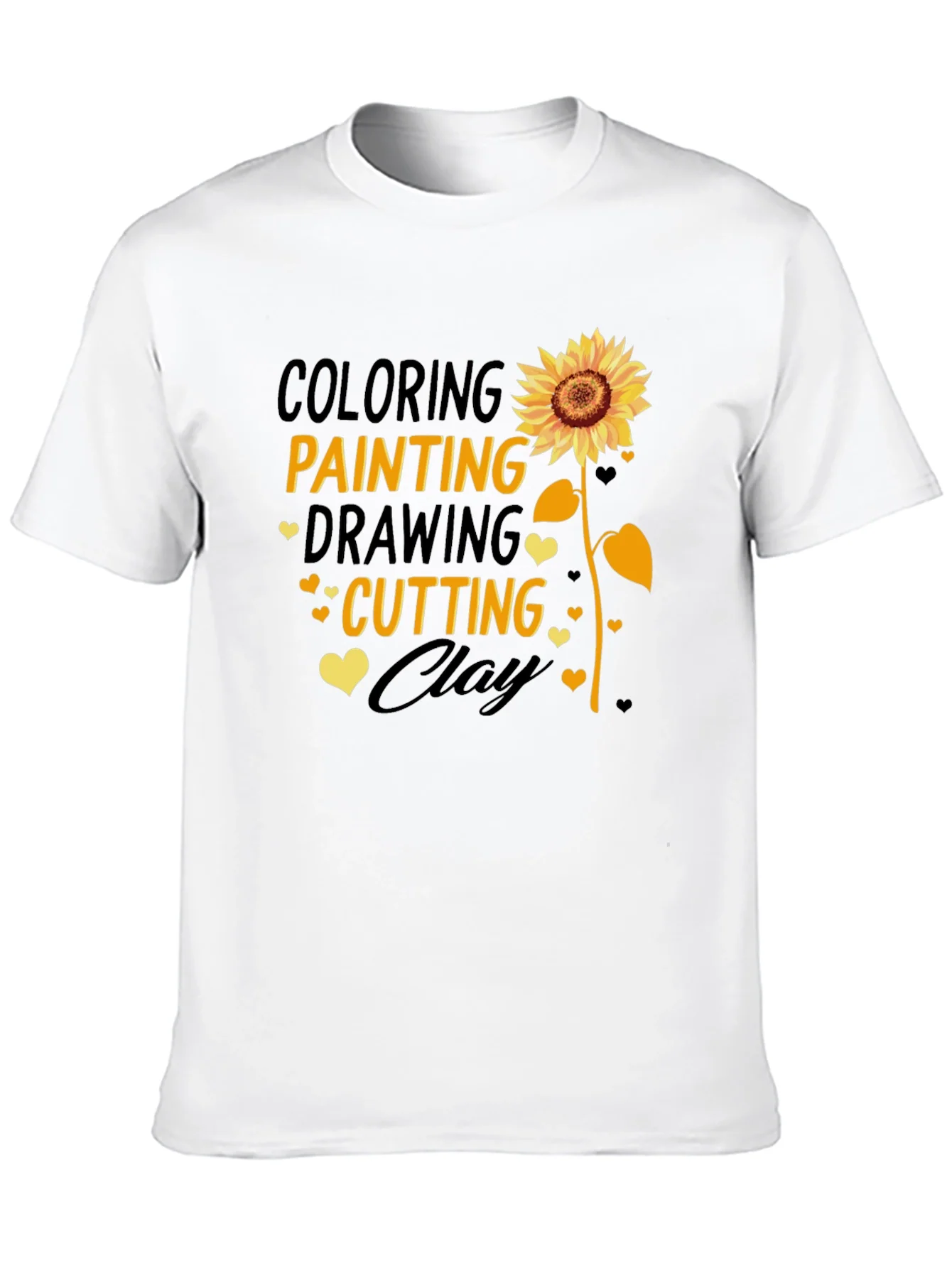 Creative Arts Sunflower Tee: Coloring Painting Drawing Cutting Clay