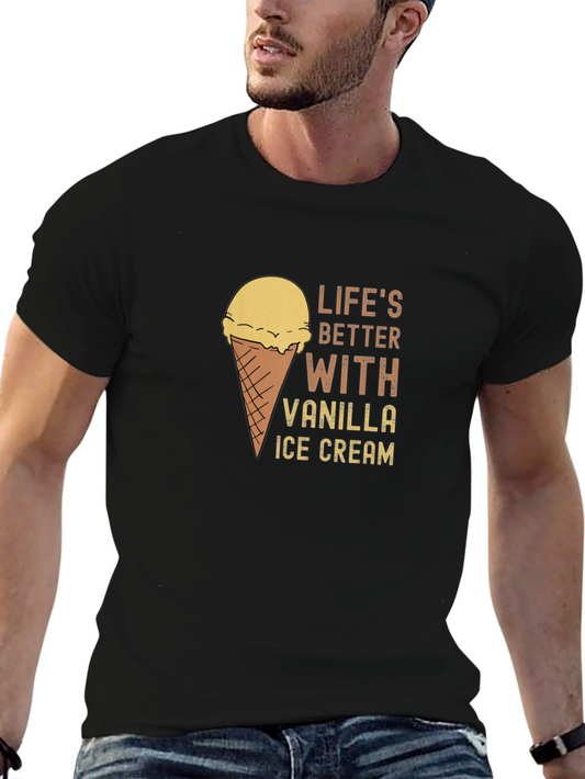 Vanilla Ice Cream T-Shirt - Lifes Better