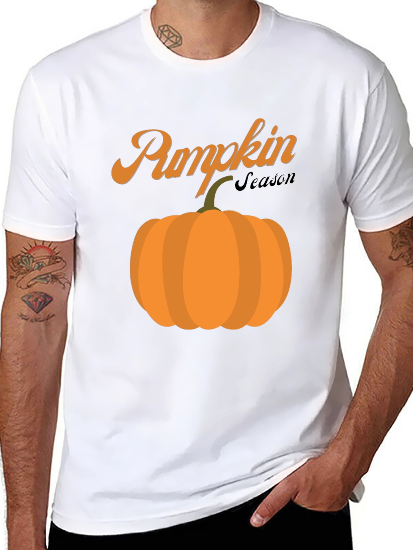 Pumpkin Season Black T-Shirt - Fall Harvest Tee