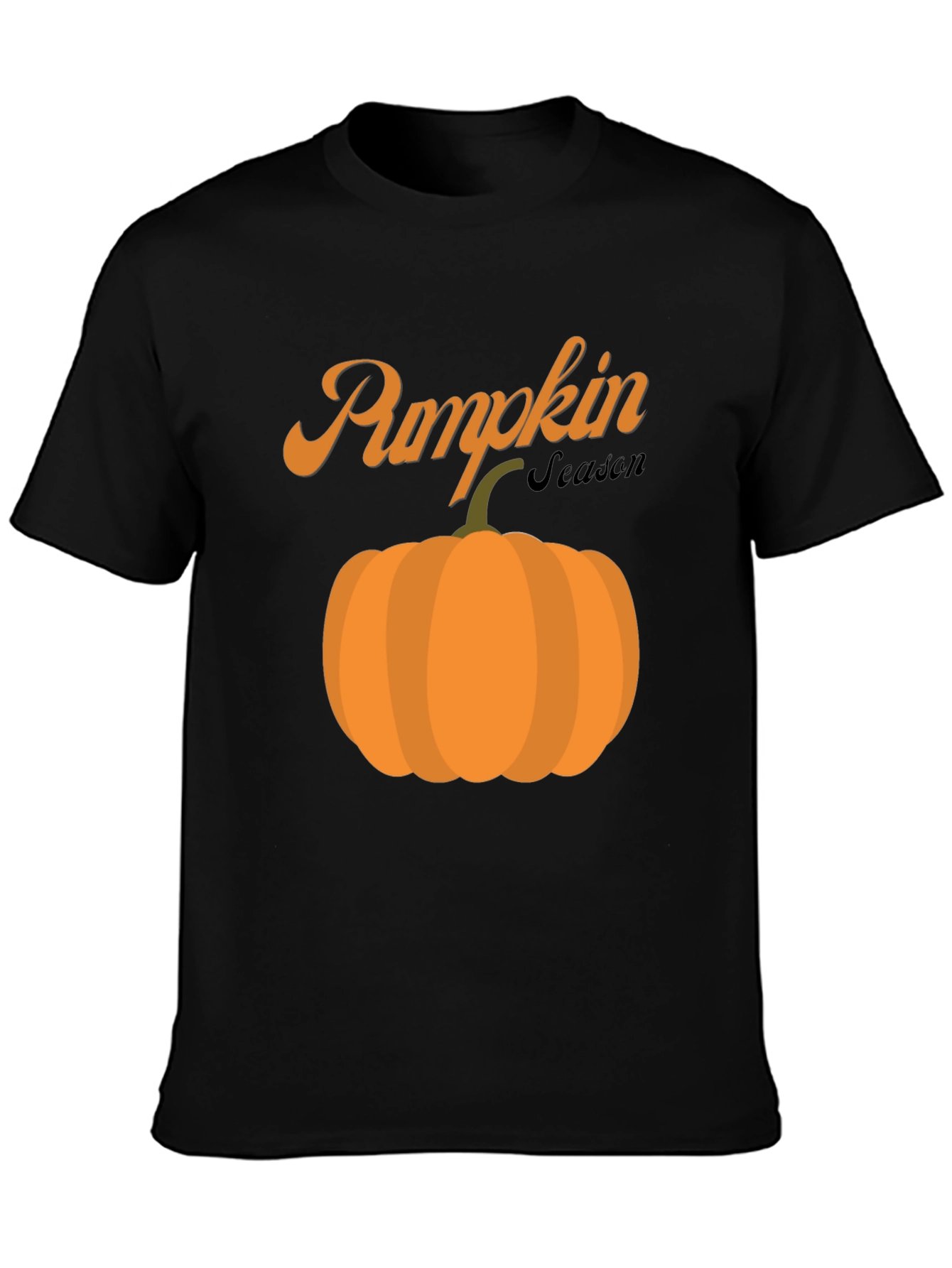 Pumpkin Season Black T-Shirt - Fall Harvest Tee