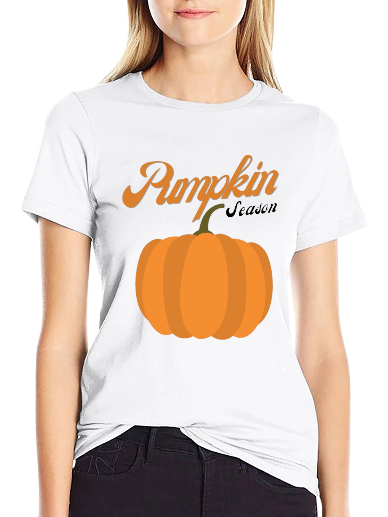 Pumpkin Season Black T-Shirt - Fall Harvest Tee