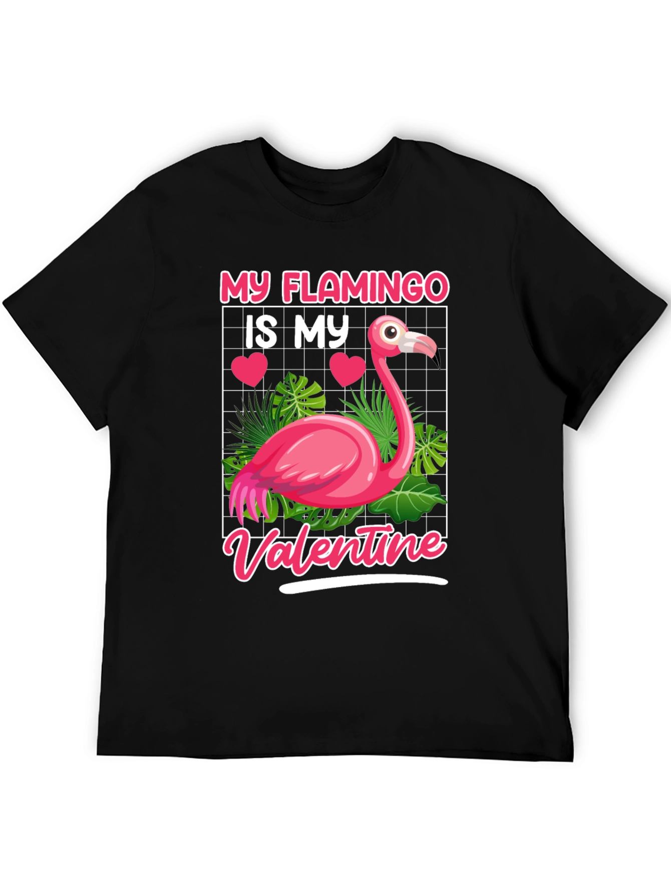 My Flamingo Is My Valentine Graphic Tee