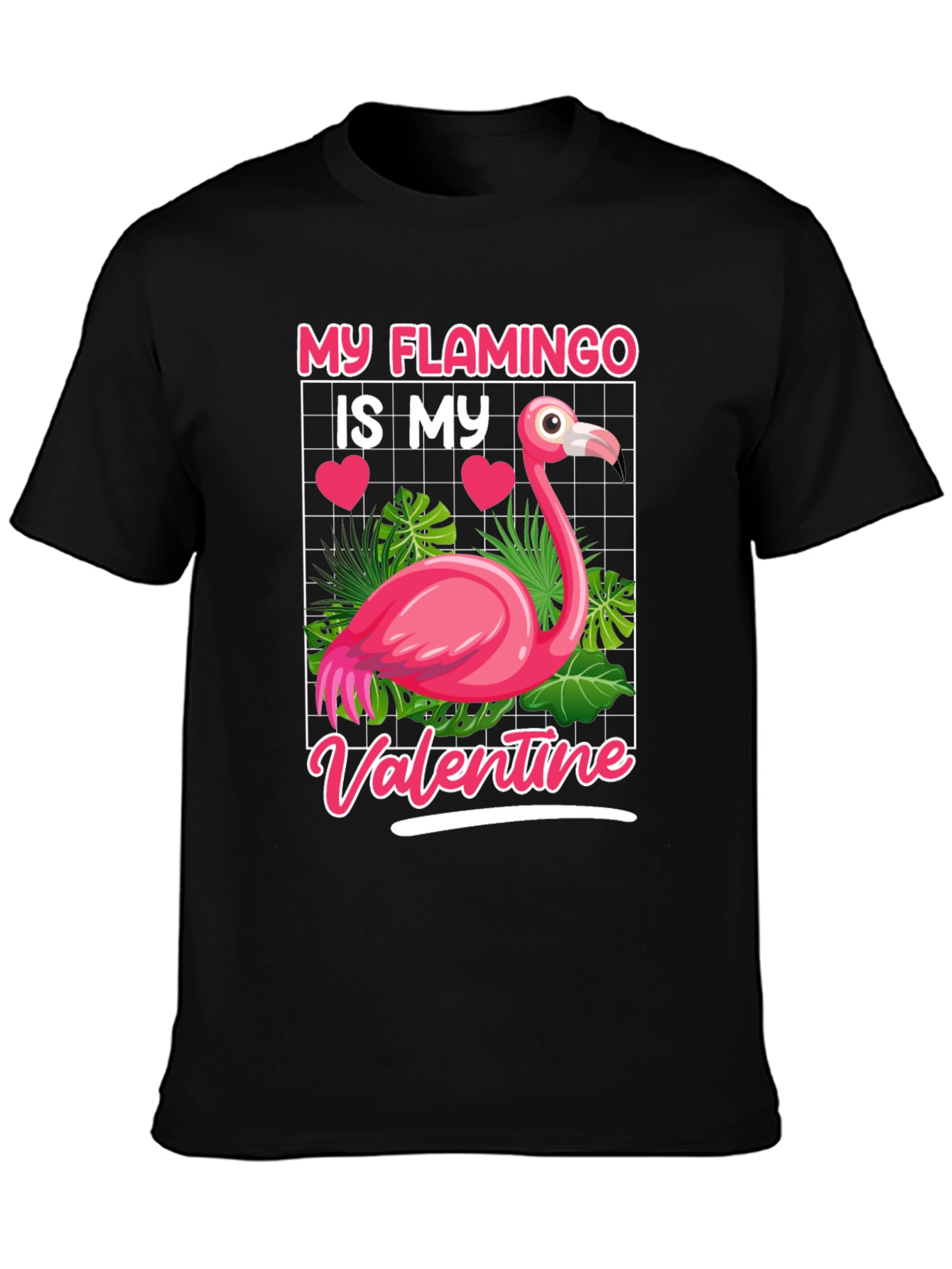 My Flamingo Is My Valentine Graphic Tee