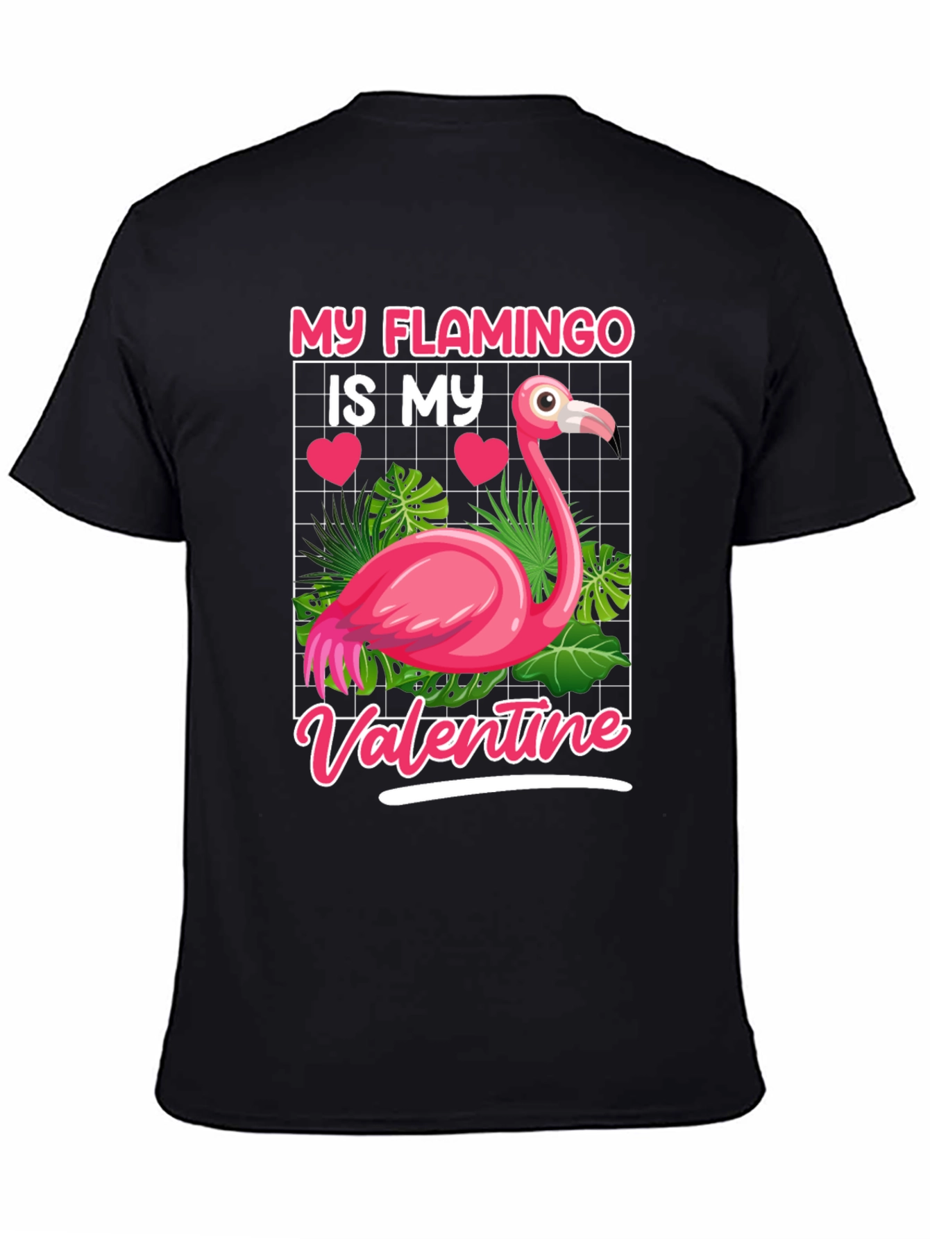 My Flamingo Is My Valentine Graphic Tee