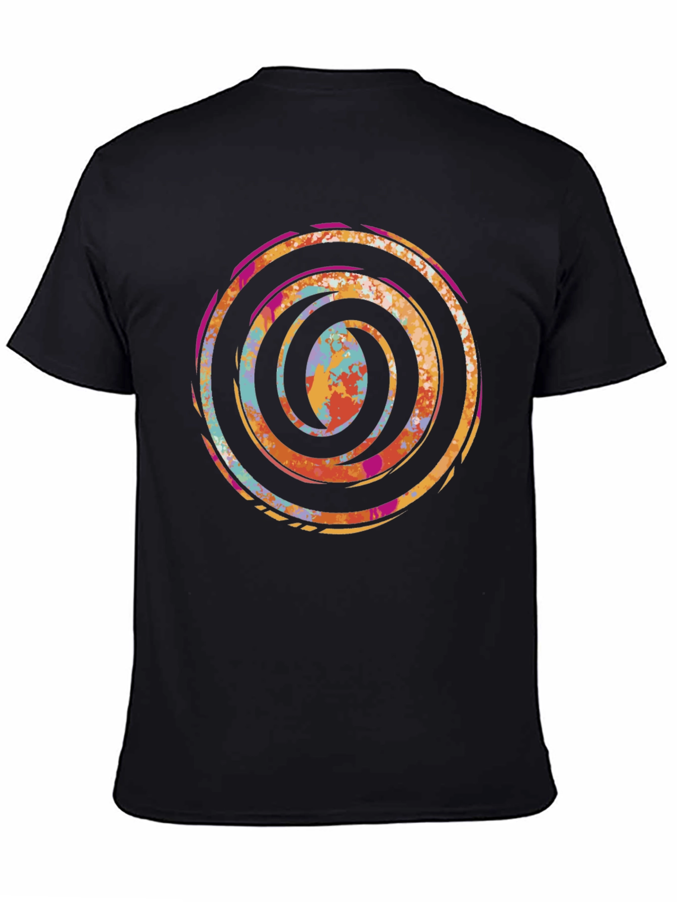 Abstract Swirl Graphic Tee - Stylish Cotton Comfort