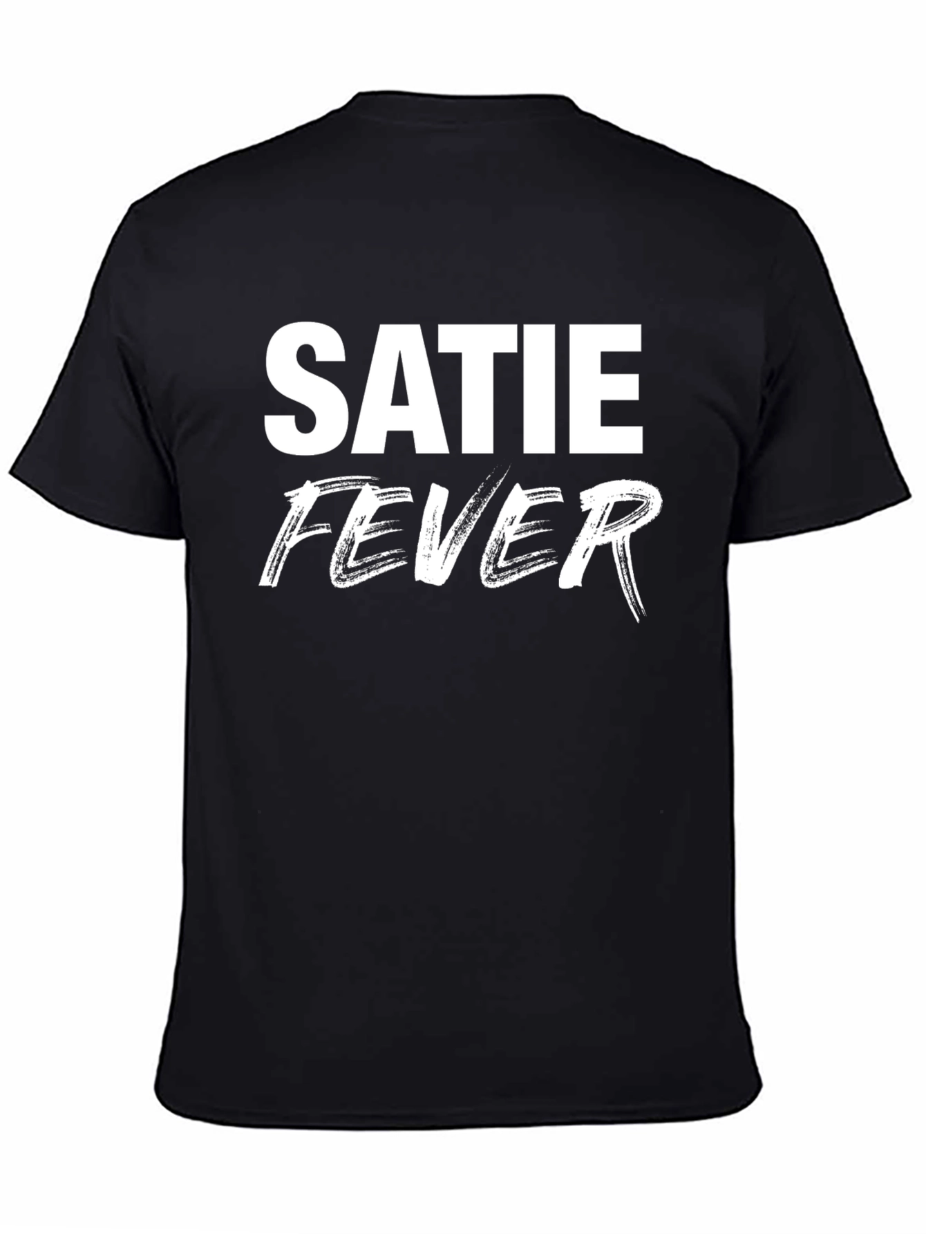 Satie Fever Graphic Tee - Trendy Black T-Shirt