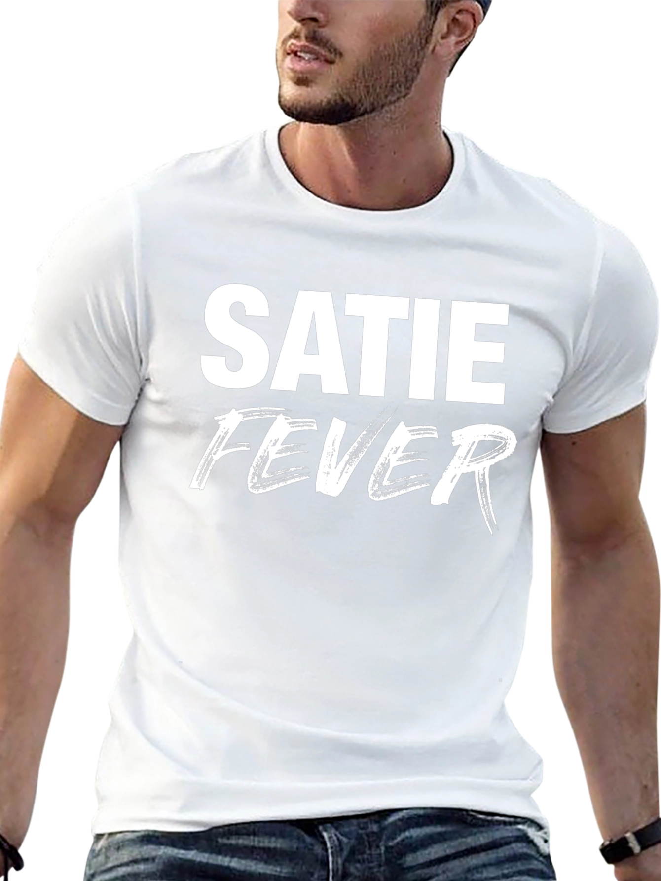 Satie Fever Graphic Tee - Trendy Black T-Shirt