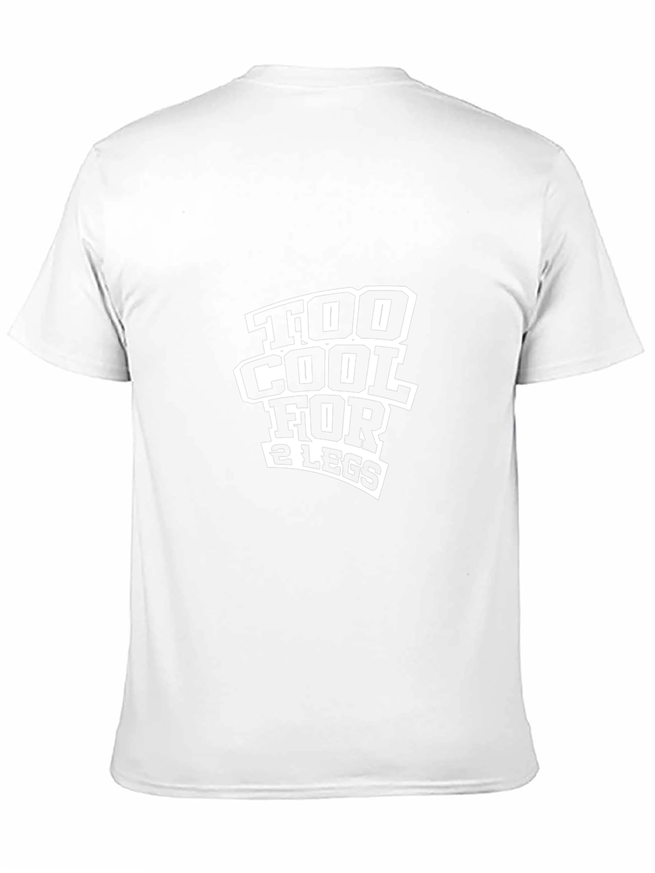 Too Cool For 2 Legs Funny Black T-Shirt