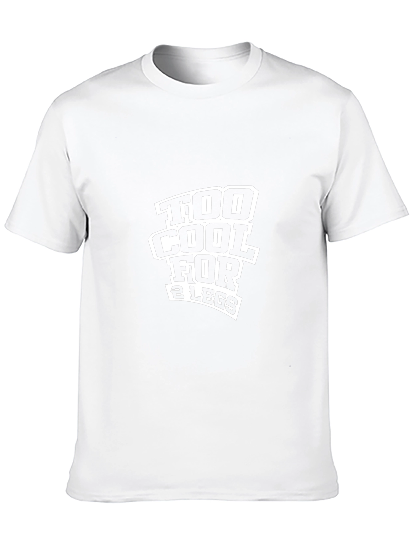 Too Cool For 2 Legs Funny Black T-Shirt