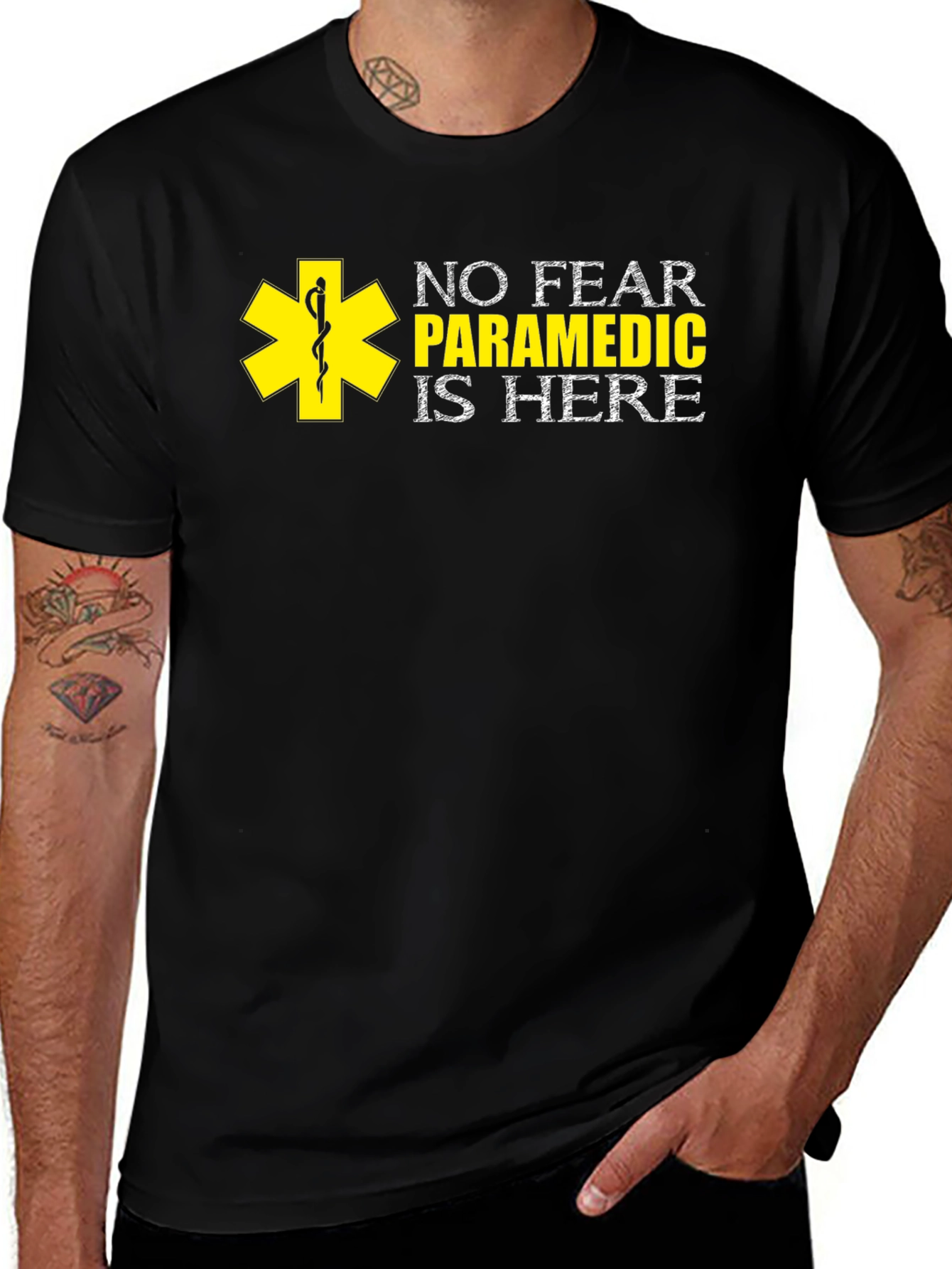 No Fear Paramedic T-Shirt - Emergency Medical Services Tee