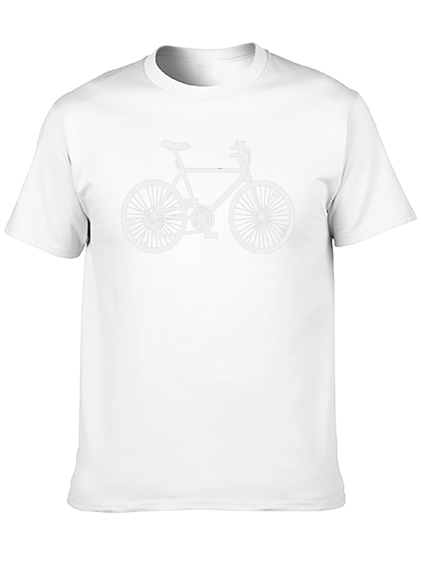 Classic Bike Graphic Tee - Black Cotton Casual T-Shirt