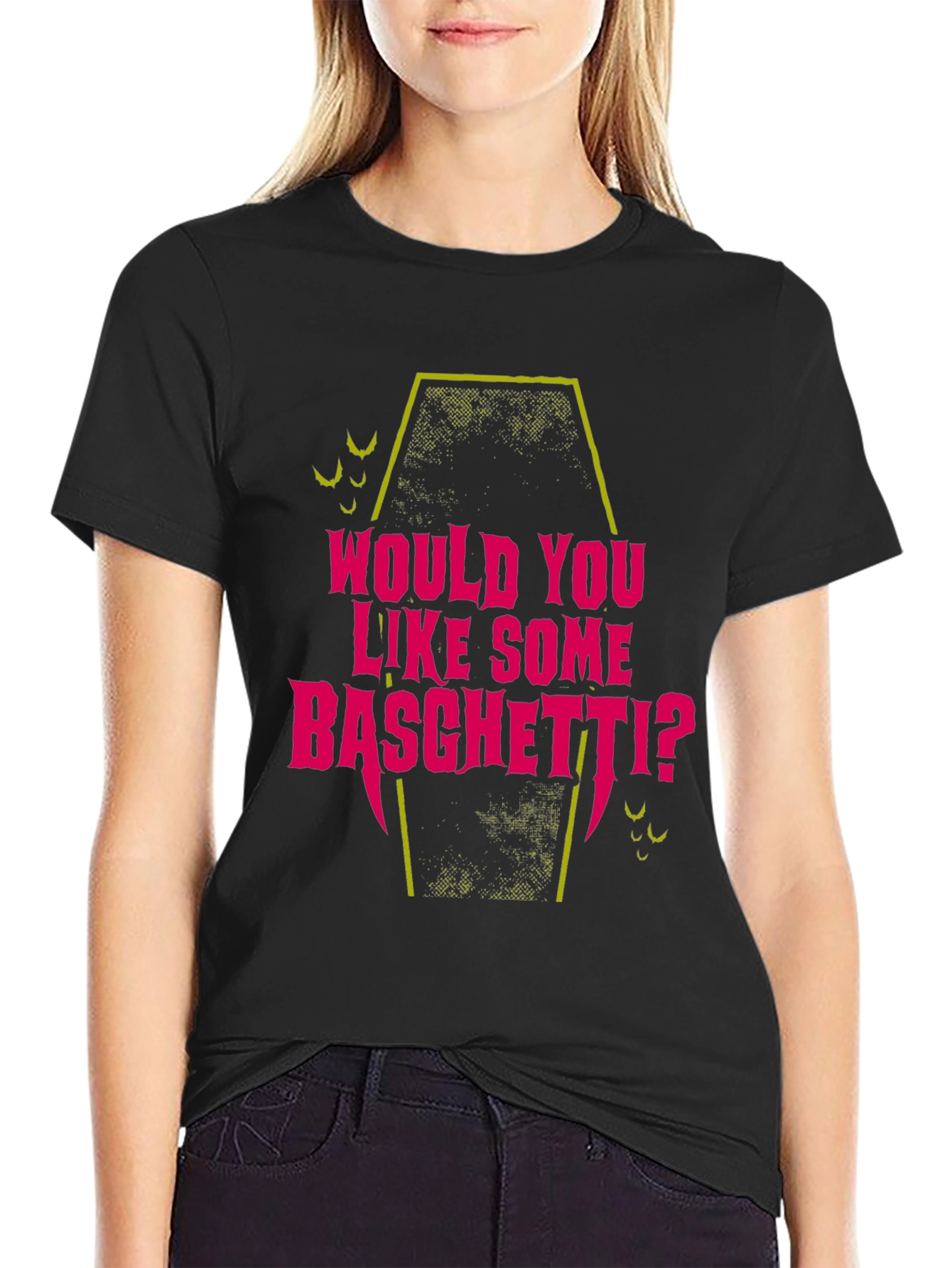 Would You Like Some Basghetti? Black Tee