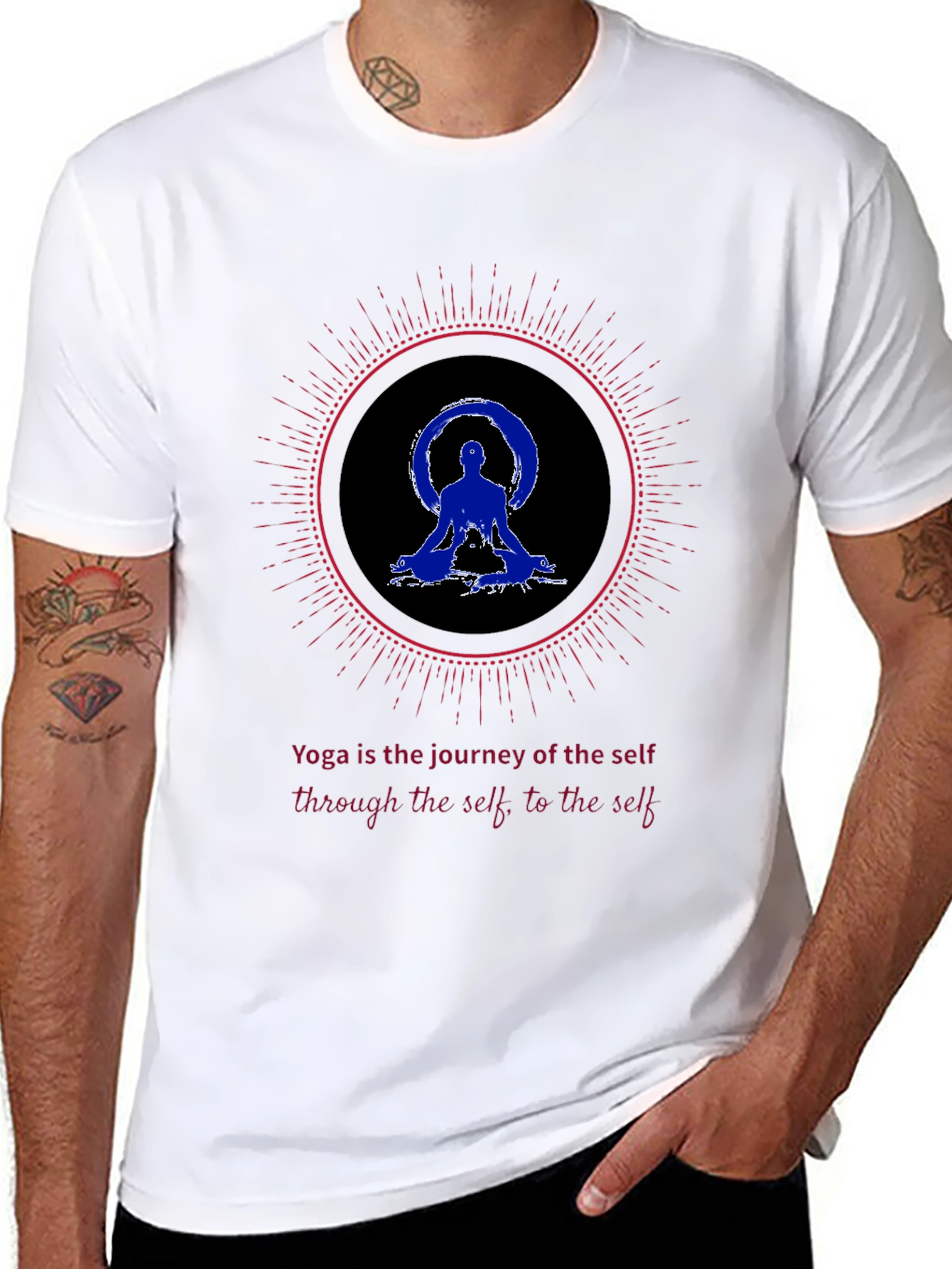 Yoga Journey Graphic Tee - Meditate in Style