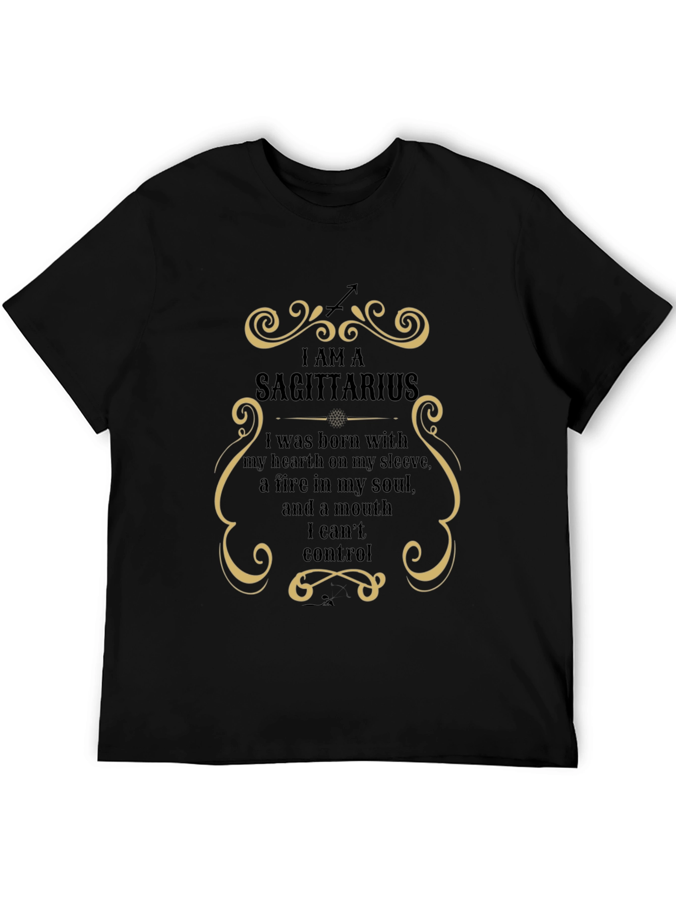 I AM A SAGITTARIUS Black T-Shirt