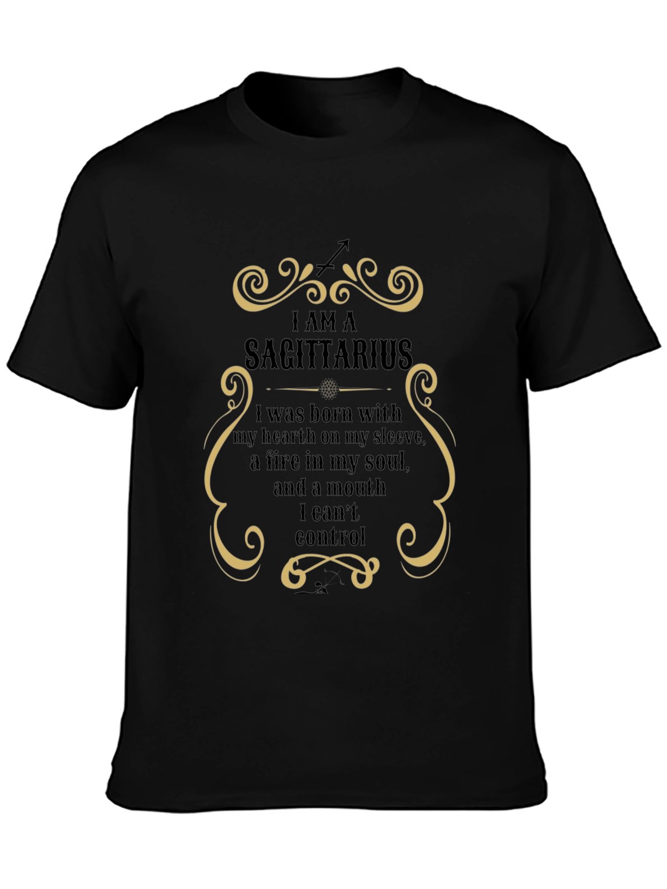 I AM A SAGITTARIUS Black T-Shirt