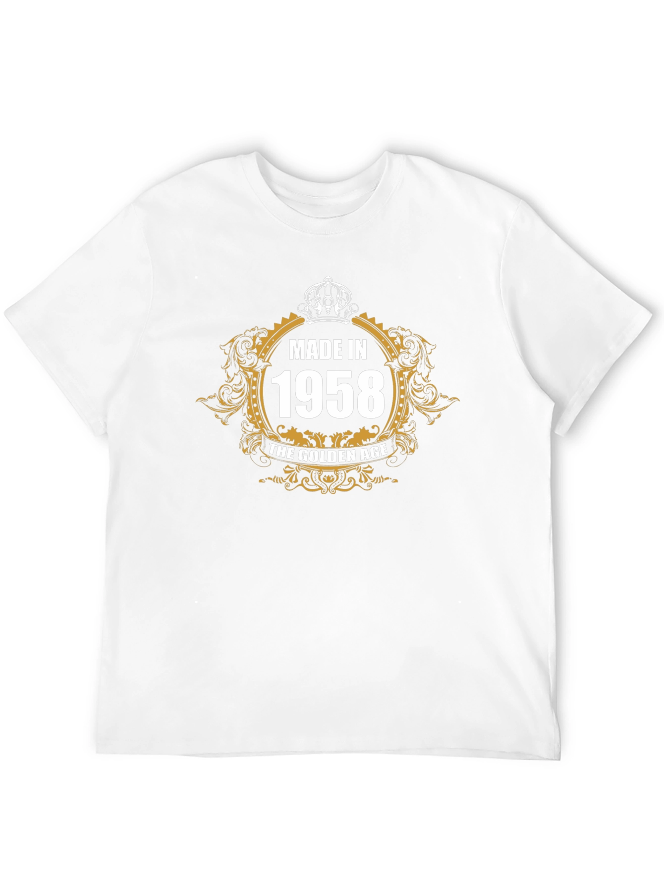 Made in 1958 Golden Age Black T-Shirt