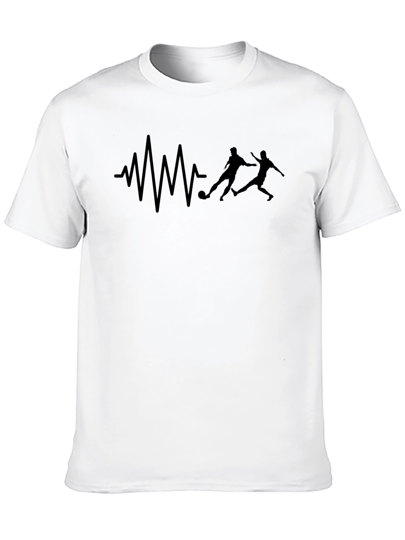 Soccer Heartbeat T-Shirt - Passionate Football Player Tee