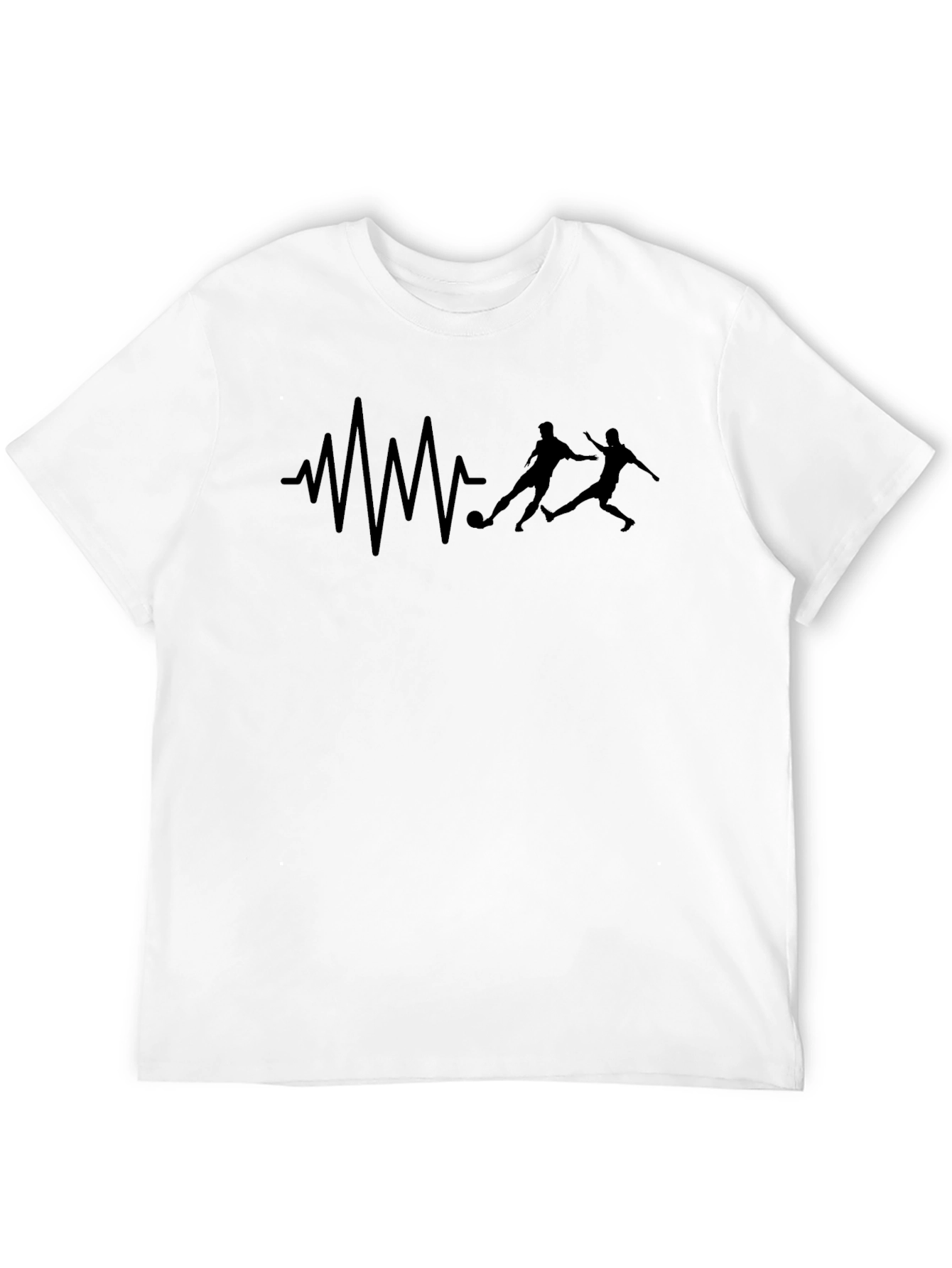Soccer Heartbeat T-Shirt - Passionate Football Player Tee