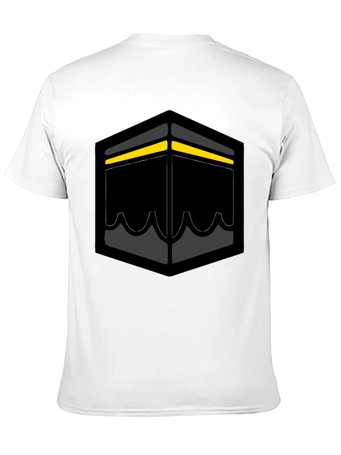 Black Kaaba Graphic Tee - Stylish Islamic Design