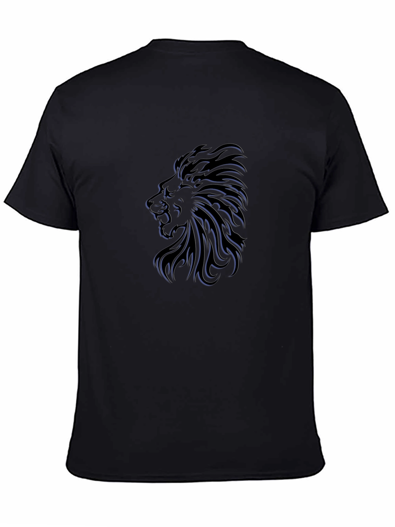 Lion Graphic Black T-Shirt - Stylish & Bold Design