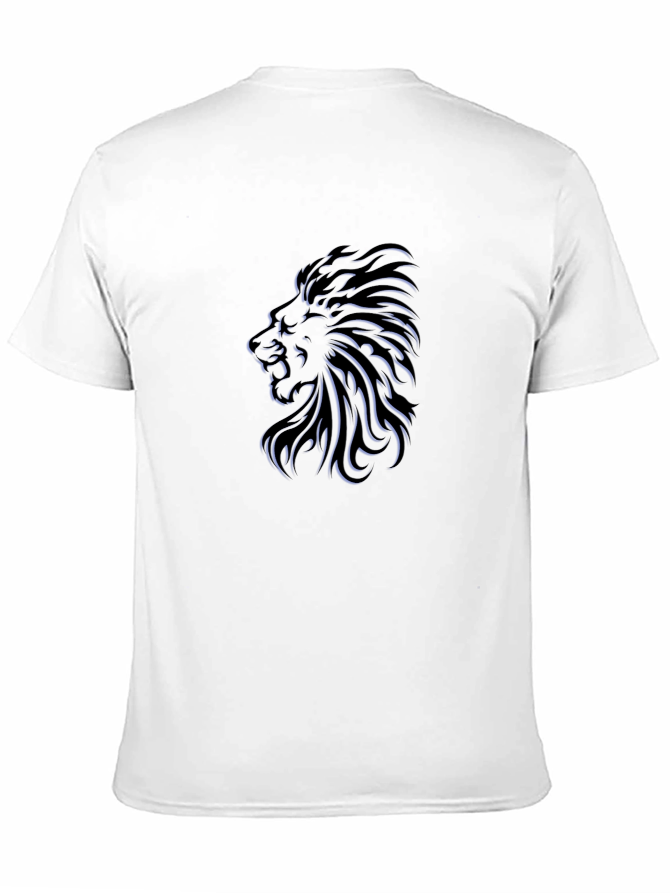 Lion Graphic Black T-Shirt - Stylish & Bold Design