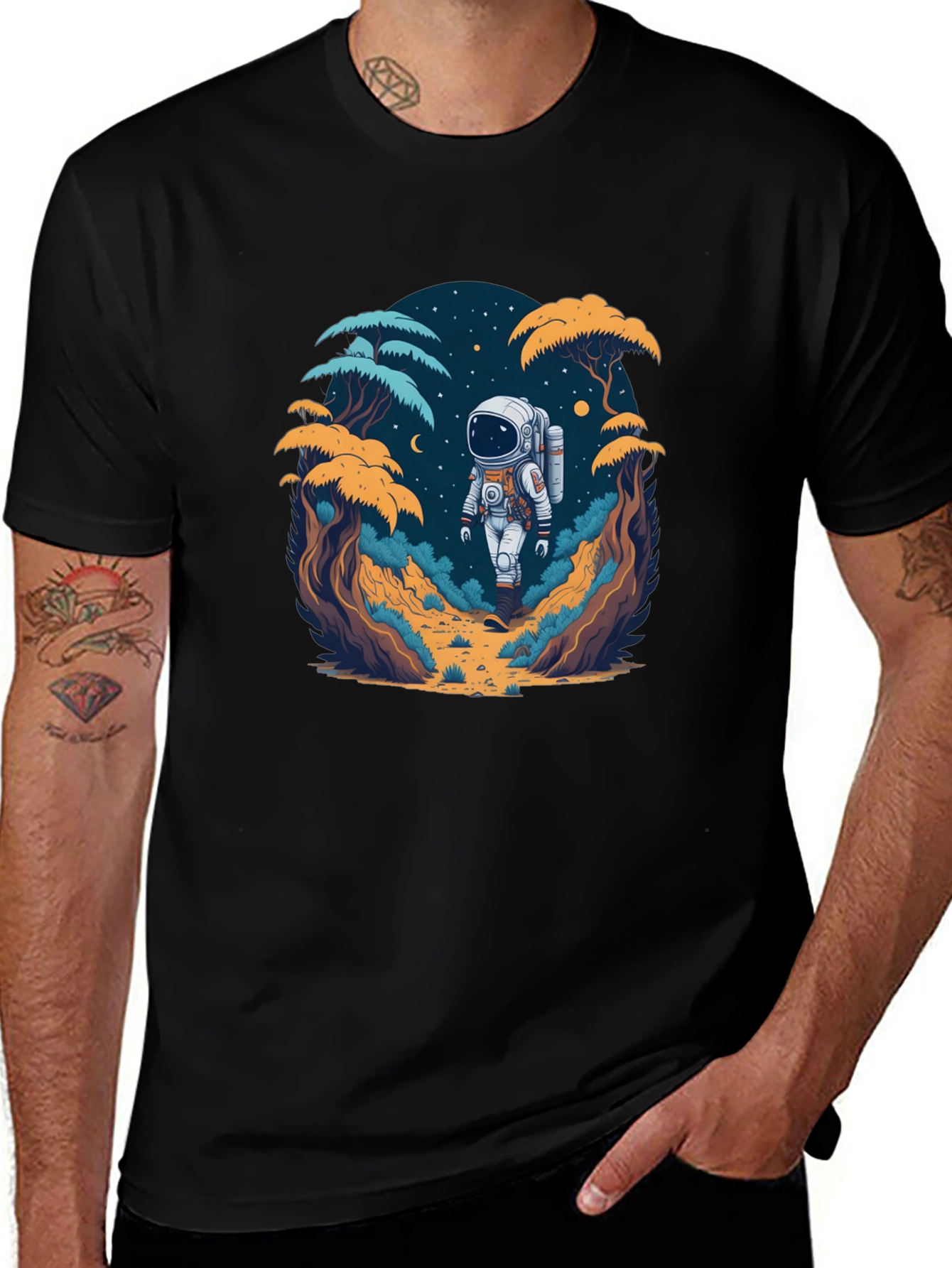 Astronaut in the Wild Graphic T-Shirt