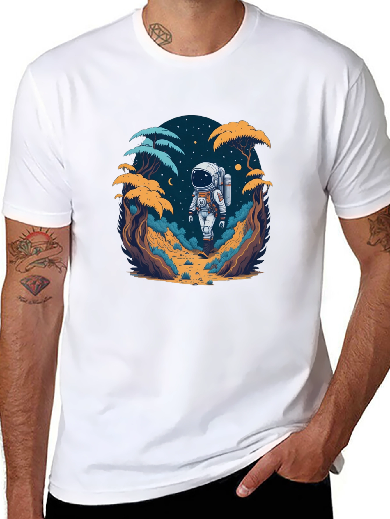 Astronaut in the Wild Graphic T-Shirt