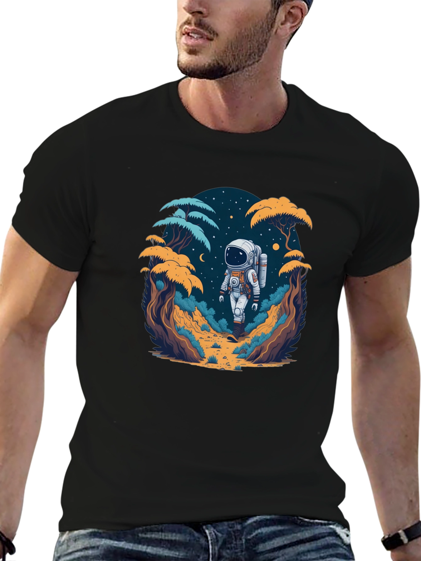 Astronaut in the Wild Graphic T-Shirt