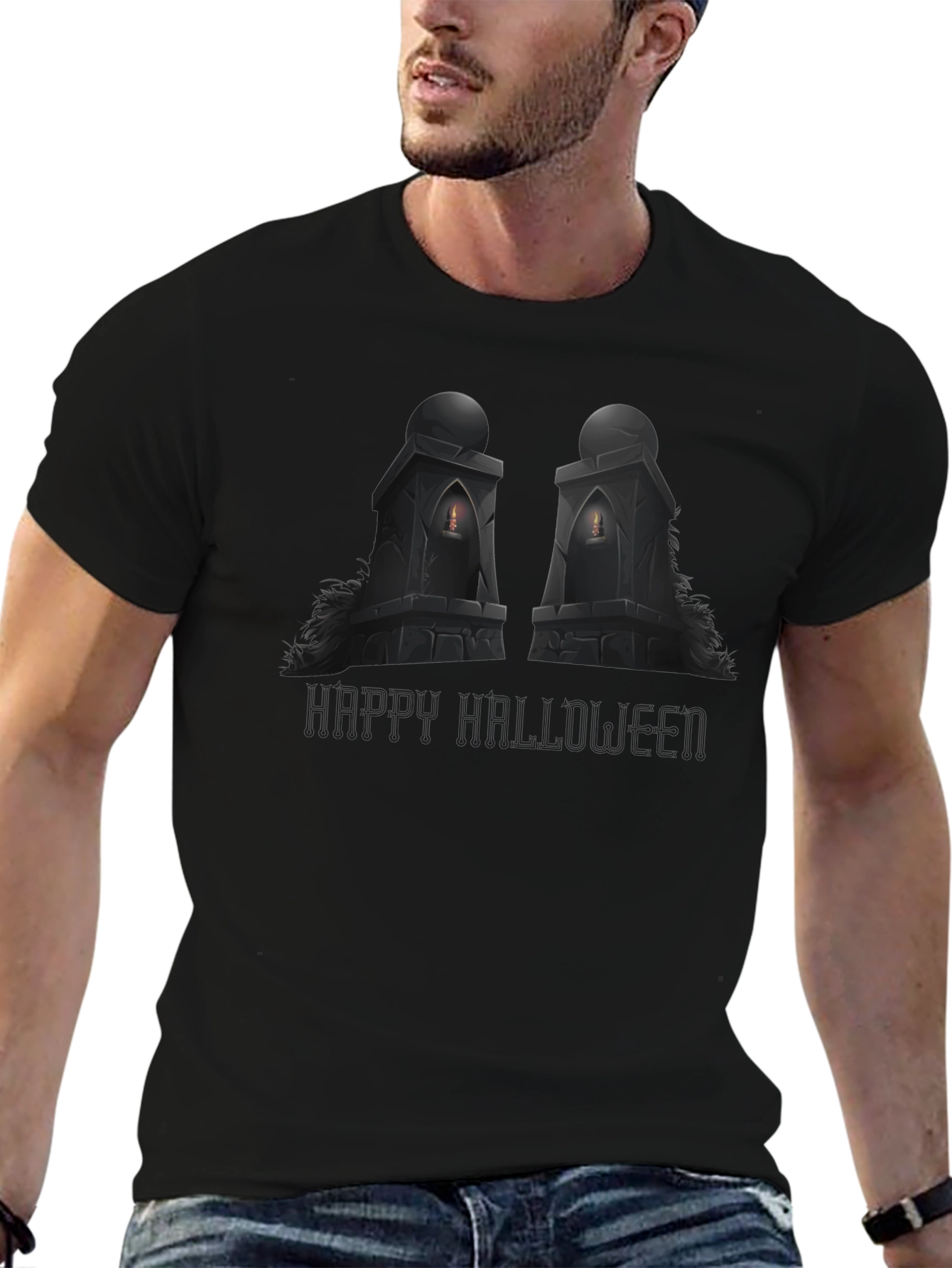 Spooky Halloween Tombstone T-Shirt