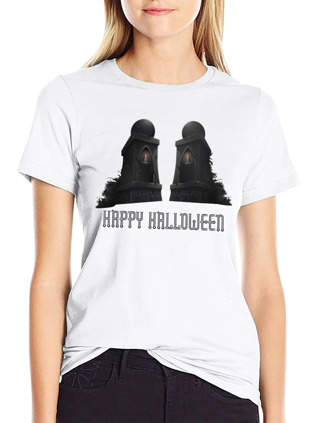 Spooky Halloween Tombstone T-Shirt