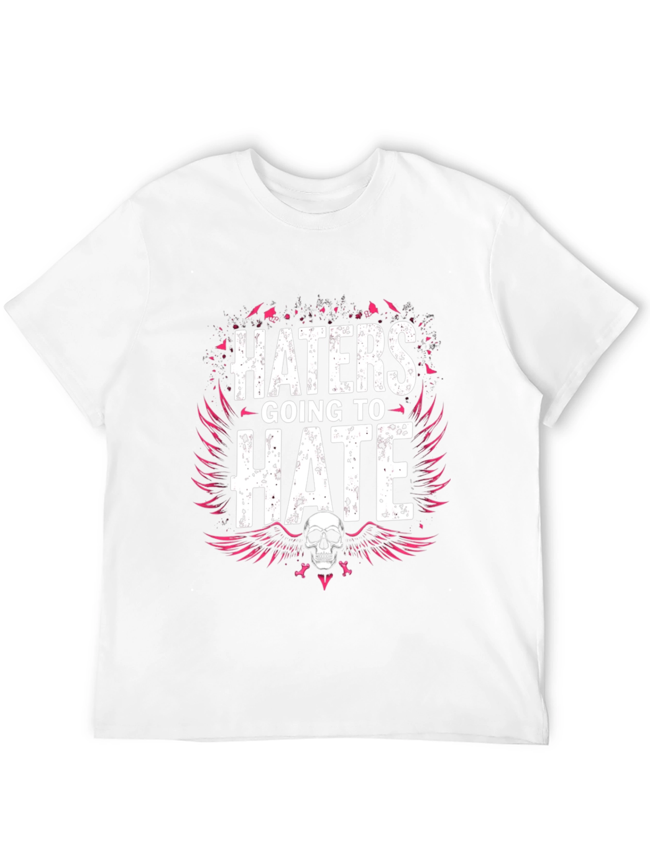 Haters Going to Hate Graphic Tee - Skull Design