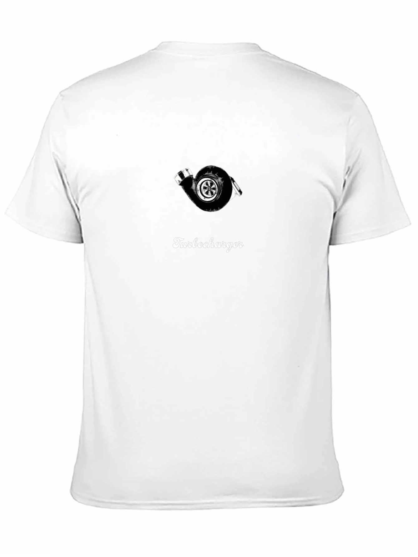 Turbocharger T-Shirt - Black Cotton Graphic Tee