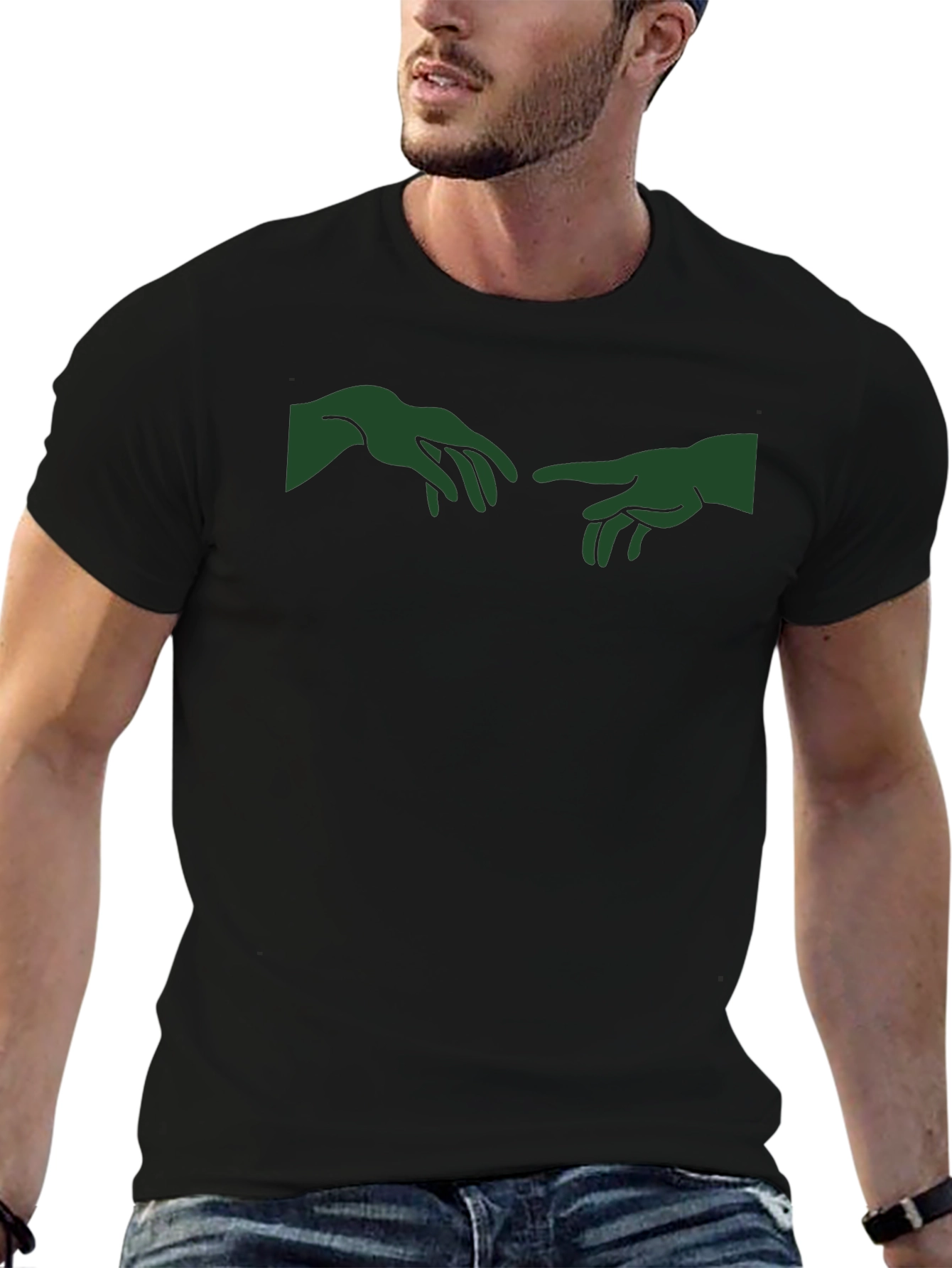 Creation of Adam Inspired Graphic Tee - Black