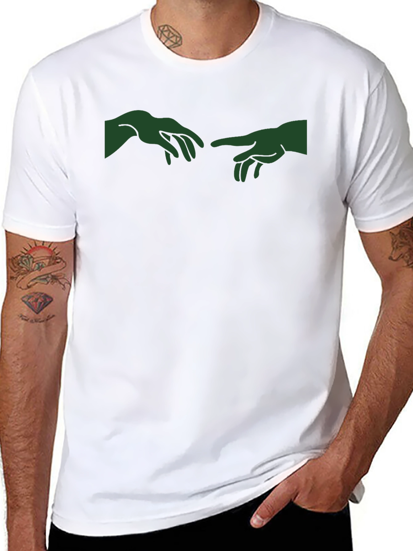 Creation of Adam Inspired Graphic Tee - Black