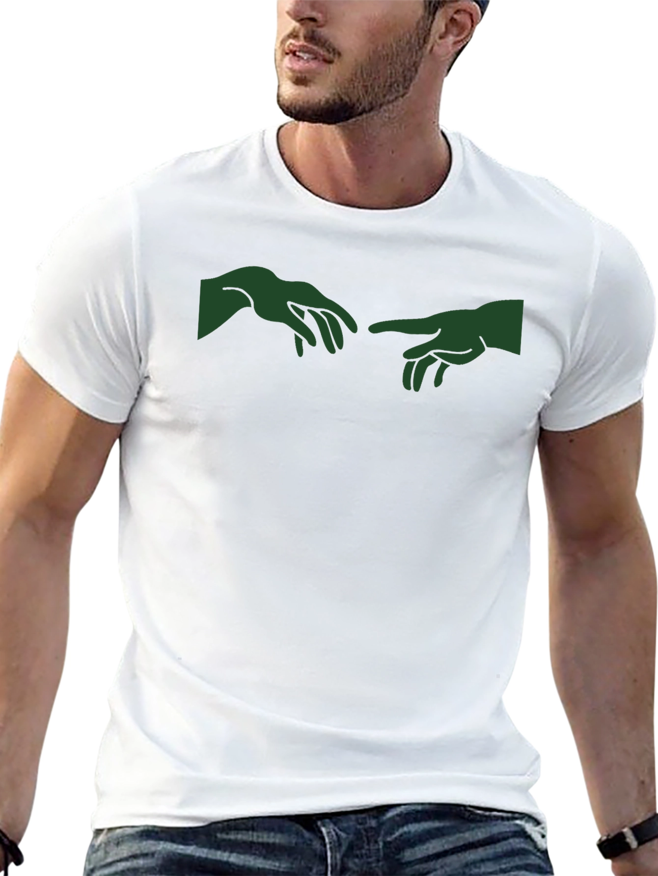 Creation of Adam Inspired Graphic Tee - Black