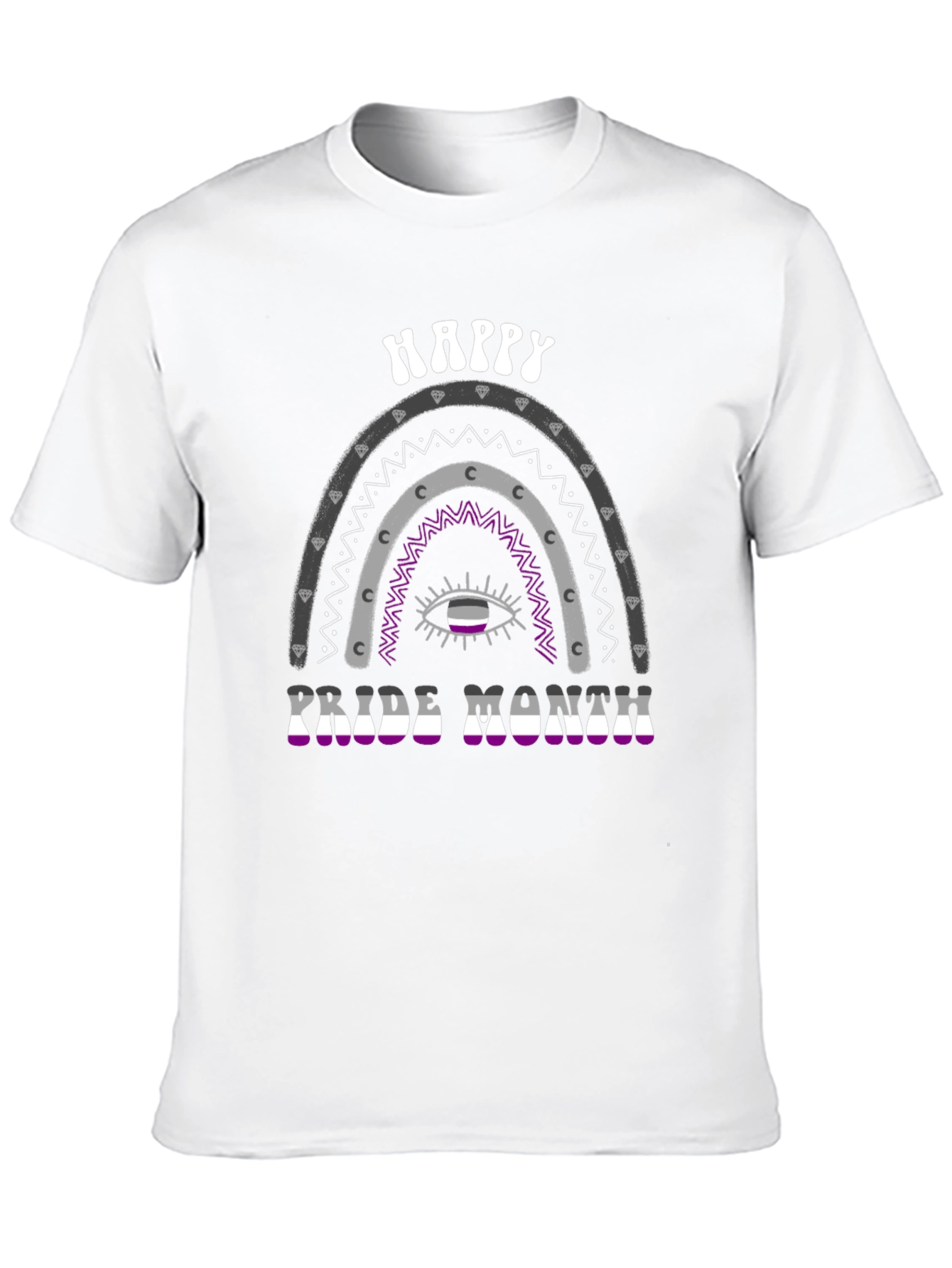 Asexual Pride Month Rainbow T-Shirt
