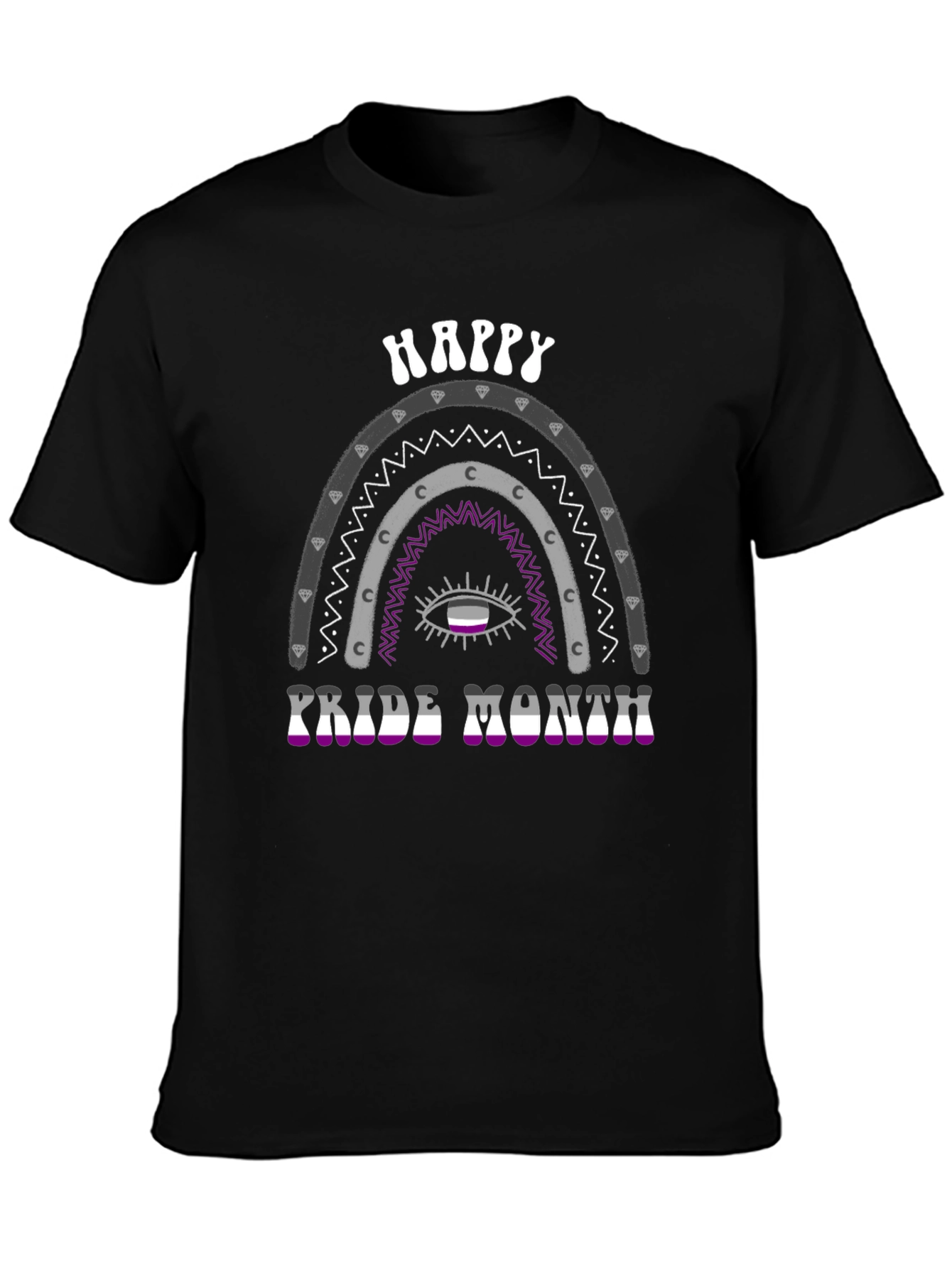 Asexual Pride Month Rainbow T-Shirt