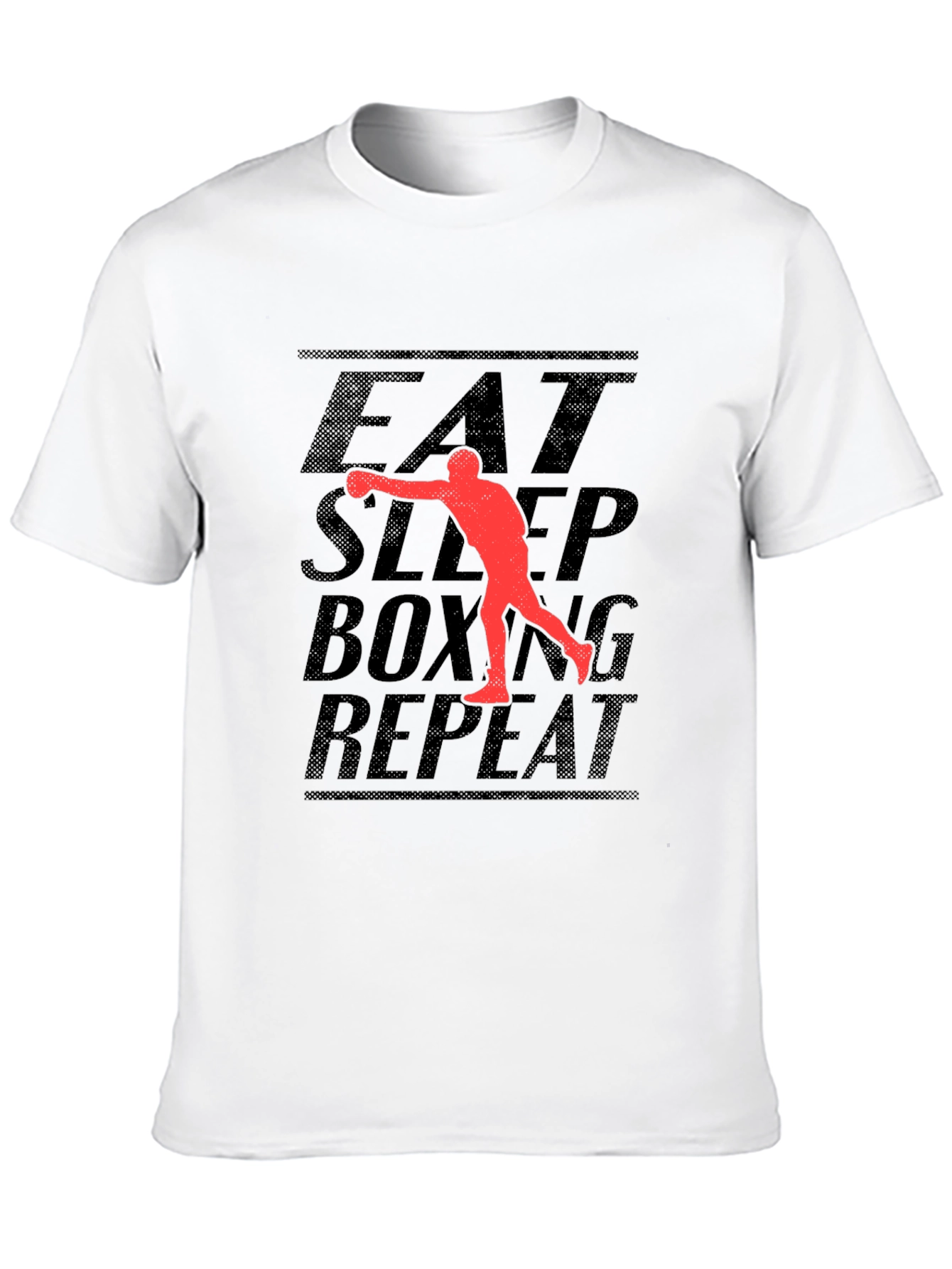 Eat Sleep Boxing Repeat Black T-Shirt