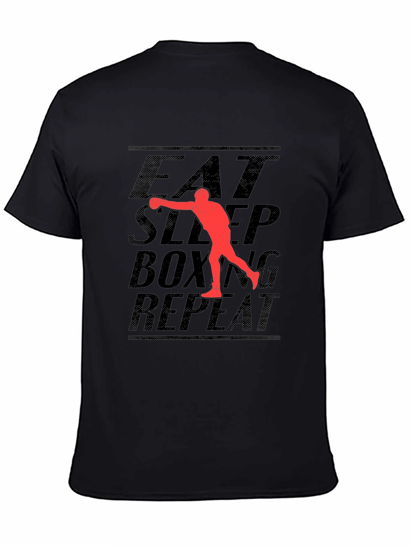 Eat Sleep Boxing Repeat Black T-Shirt