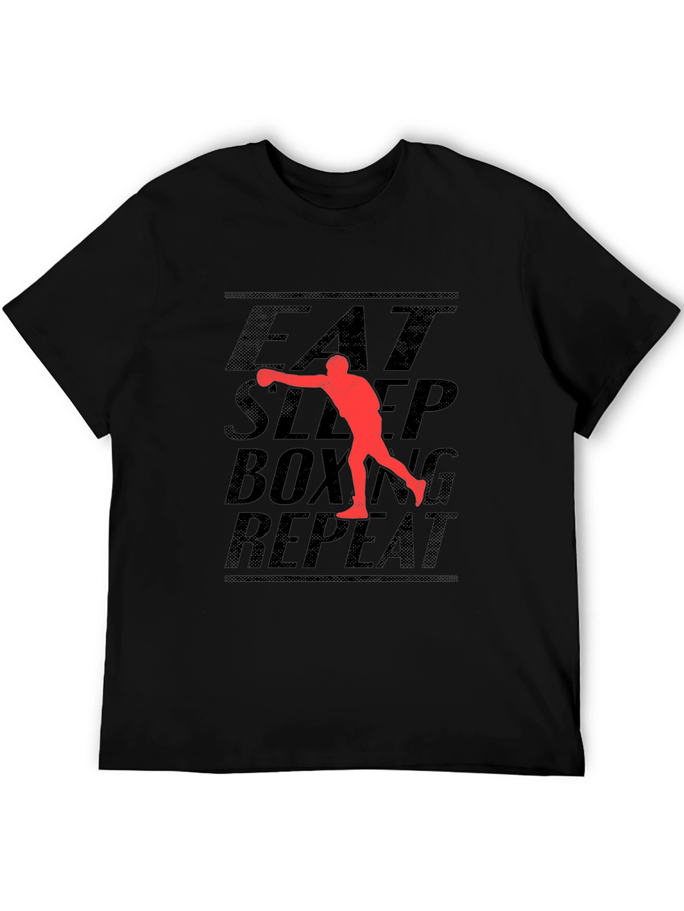 Eat Sleep Boxing Repeat Black T-Shirt