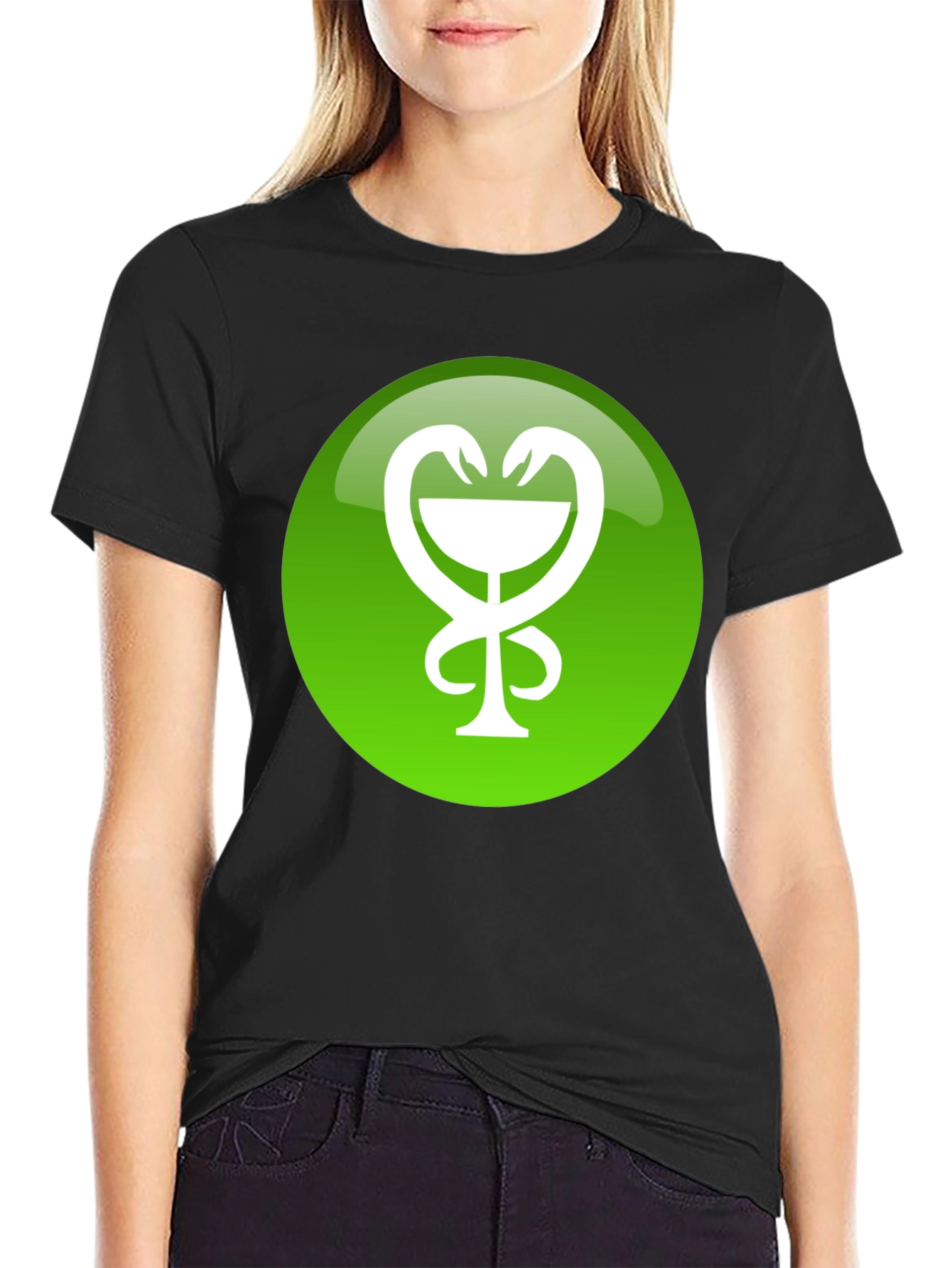 Pharmacy Symbol Graphic Tee - Green