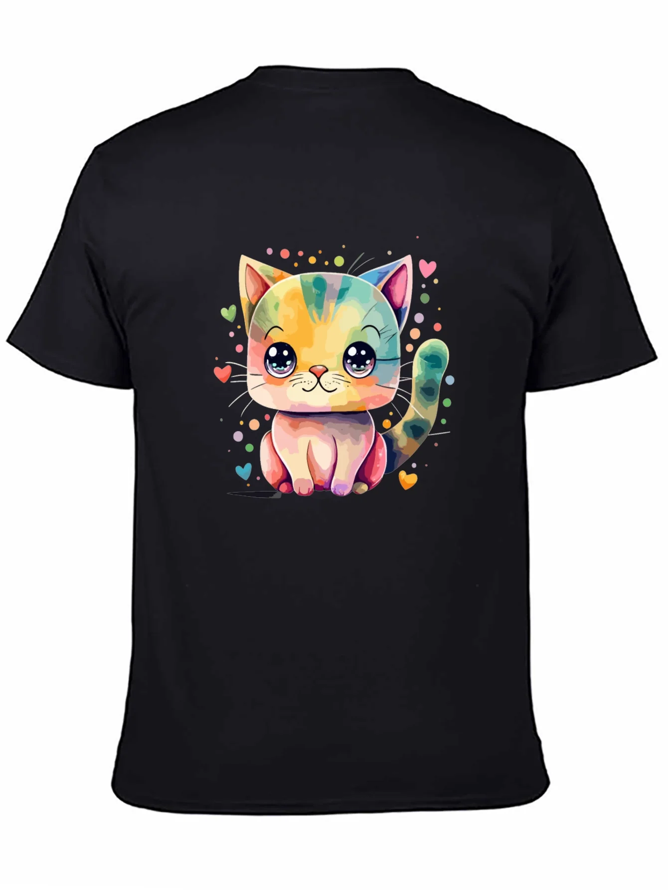 Cute Cat T-Shirt - Cartoon Kitten Design
