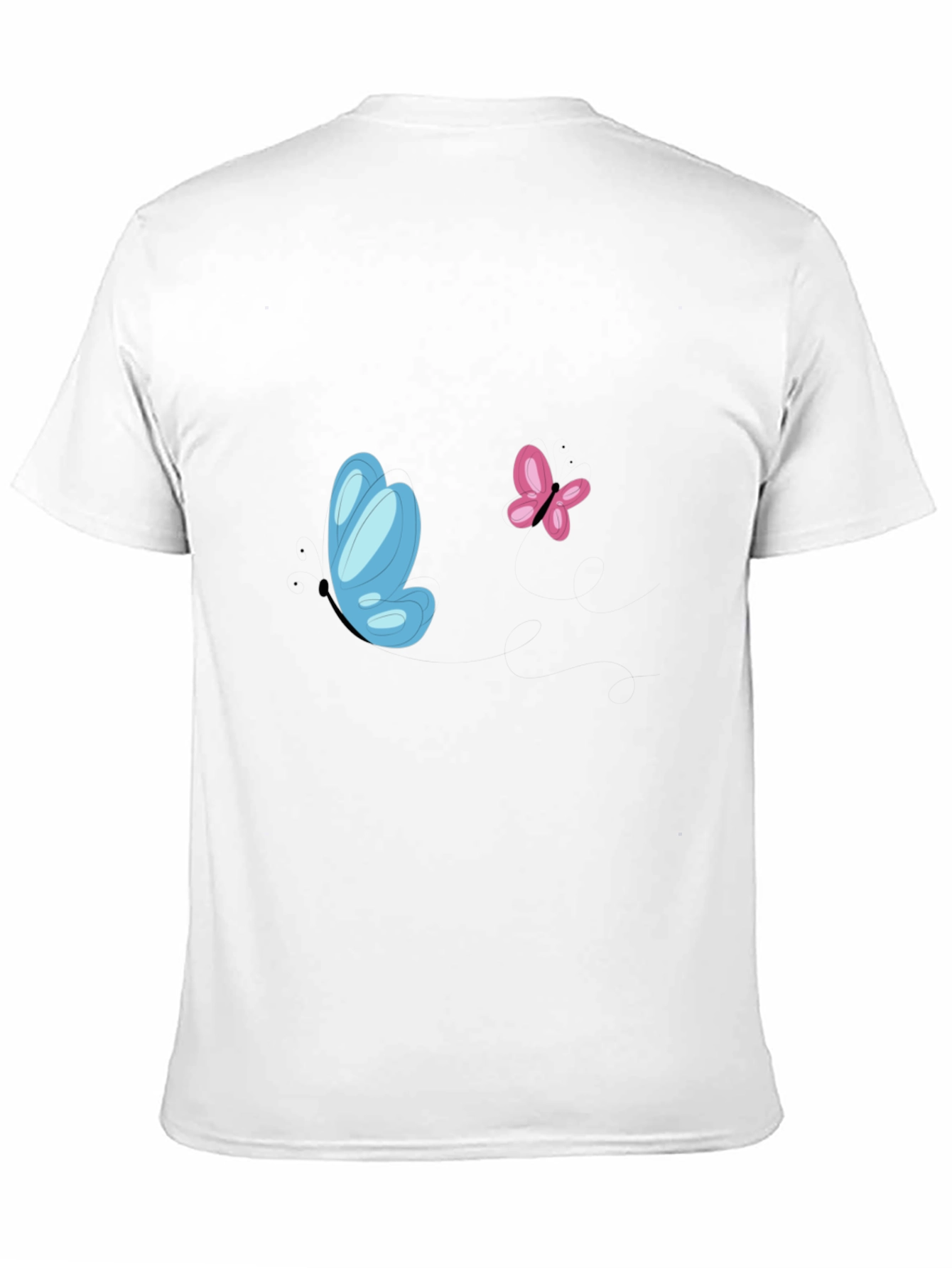 Butterfly Graphic Tee - Black Casual Shirt