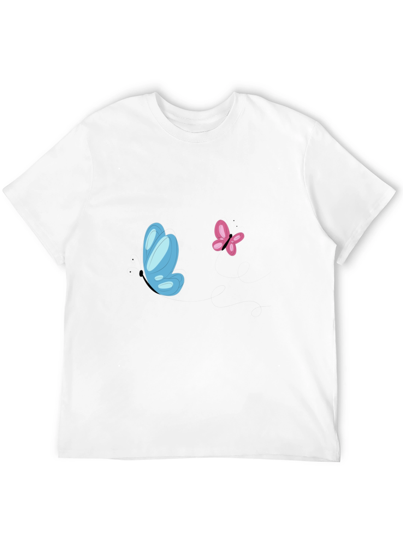 Butterfly Graphic Tee - Black Casual Shirt